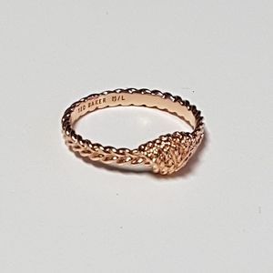 Ted Baker rose gold twisted knot ring